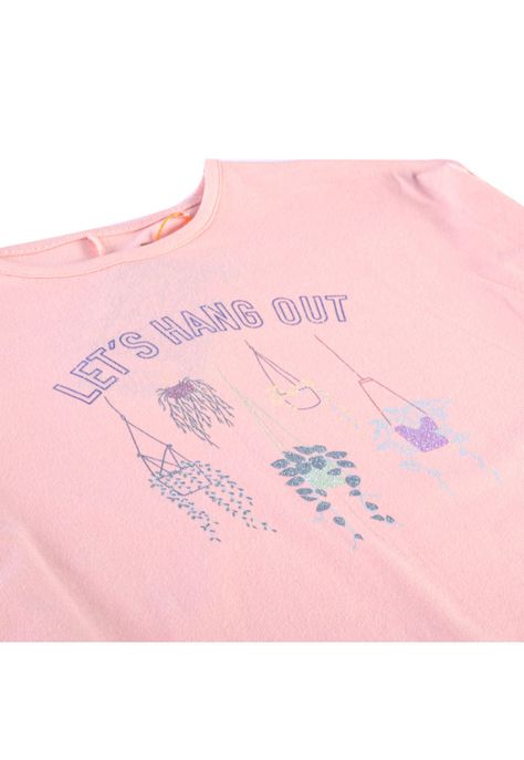 Polera Manga Larga Niña Rosado Pillin-2
