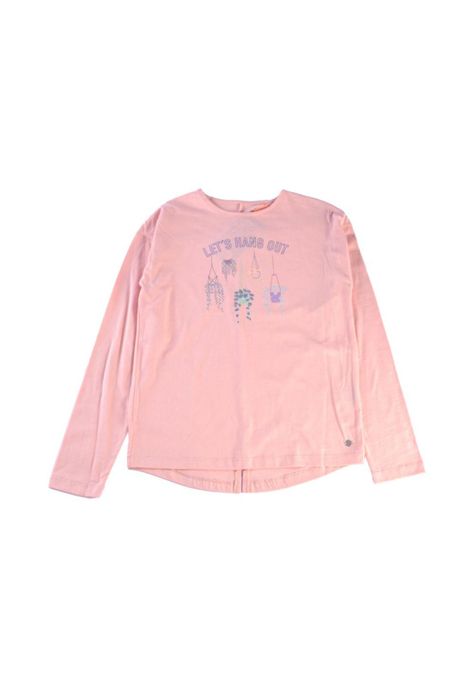 Polera Manga Larga Niña Rosado Pillin-0