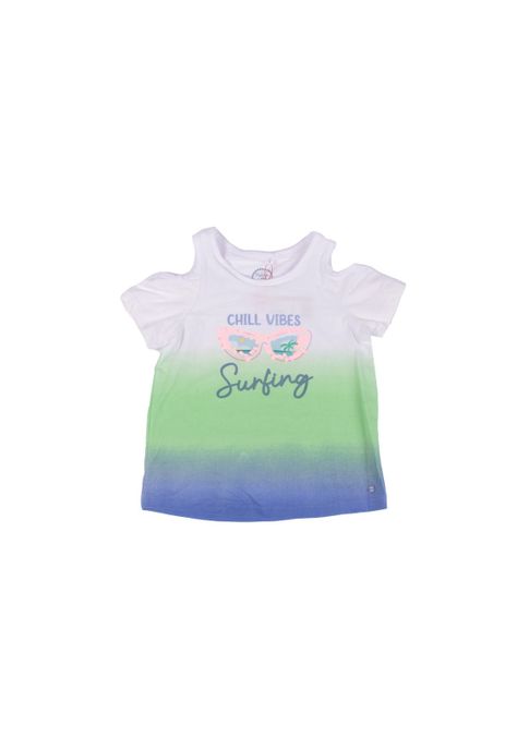 Polera Niña Azul petróleo Pillin-0