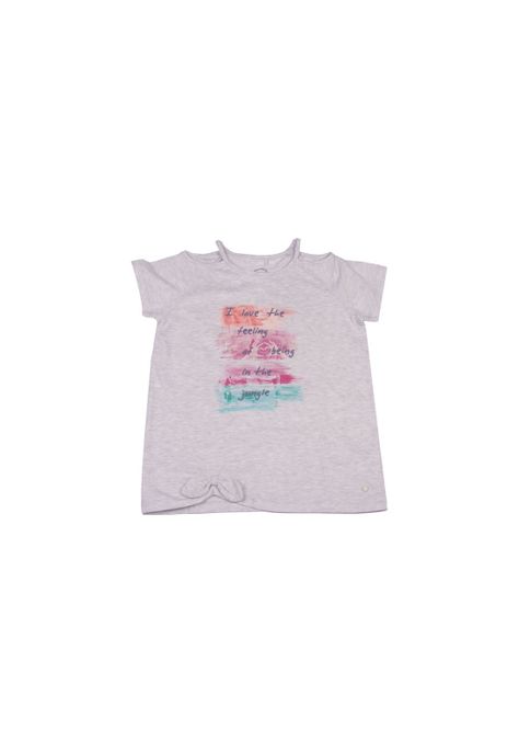 Polera Niña Gris claro Pillin-0