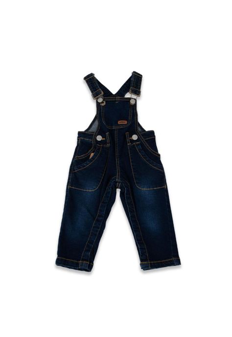 Jardinera Bebé Niño Denim Pillin-0