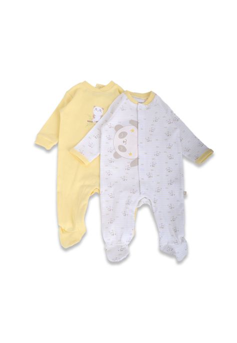 Pack 2 Pzas Enterito Bebé Unisex Multicolor Pillin-1
