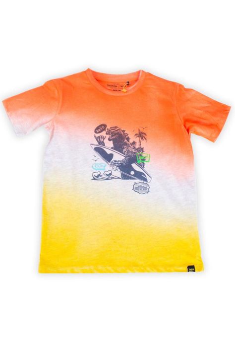 Polera Niño Naranja Pillin-0