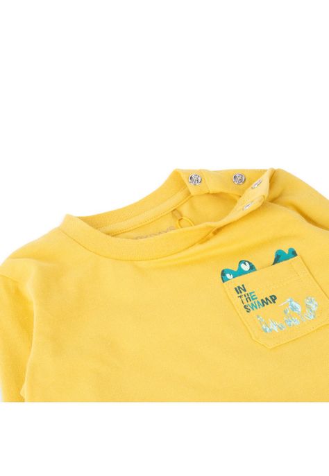 Polera Bebé Niño Mostaza Pillin-2