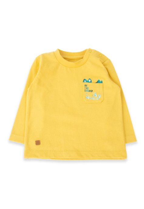 Polera Bebé Niño Mostaza Pillin-0