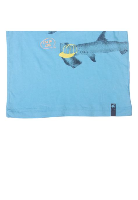 Polera Niño Turquesa Pillin-3