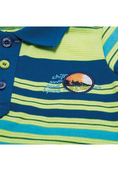 Polera Bebé Niño Turquesa Pillín-2