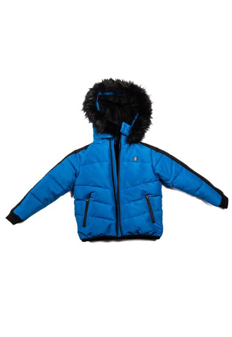 Parka con Capucha Niño Azul Pillin-0