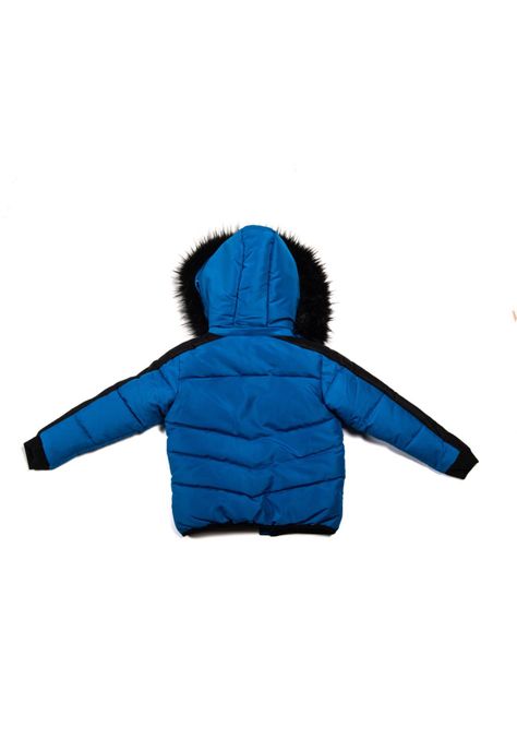 Parka con Capucha Niño Azul Pillin-3
