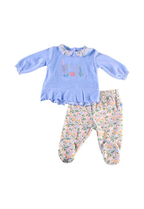 Conjunto Plush Bebé Niña Celeste Pillin-0