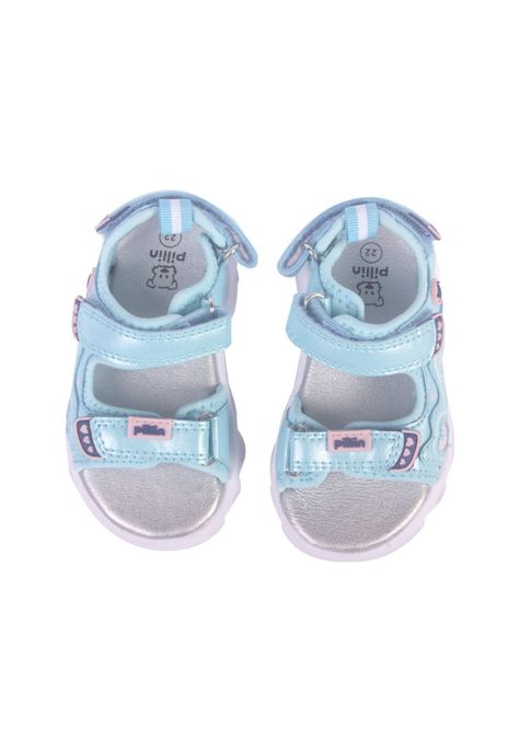 Sandalias Bebe Niña Celeste Pillin-1