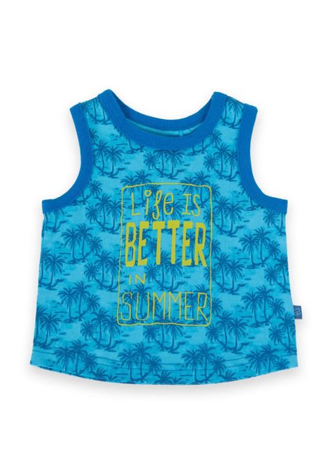 Polera Bebé Niño Azul Pillin-0