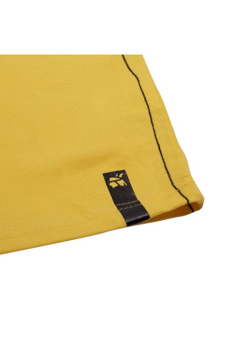 Polera Niño Manga Corta Amarillo Pillin-2