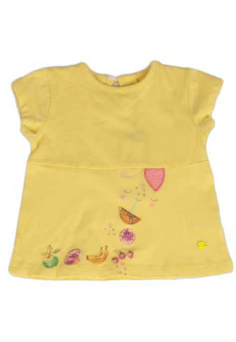 Polera Bebe Niña Amarillo Pillin-0
