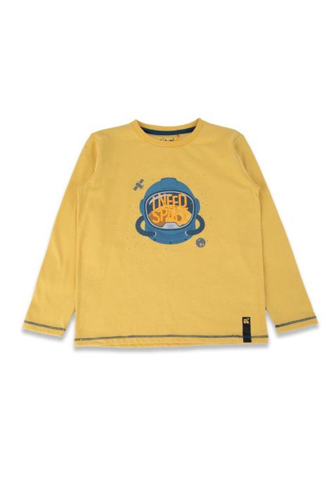 Polera Niño Mostaza Pillin-0