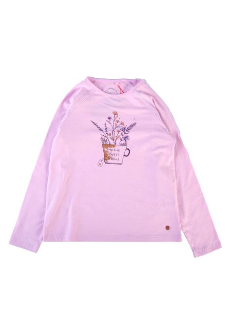 Polera Manga Larga Niña Violeta Pillin-0