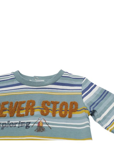 Polera Manga Larga Bebé Niño Gris Pillin-1