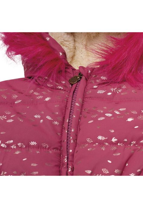 Parka C/Capucha Bebé Niña Burdeo Pillin-1