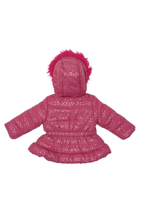 Parka C/Capucha Bebé Niña Burdeo Pillin-2