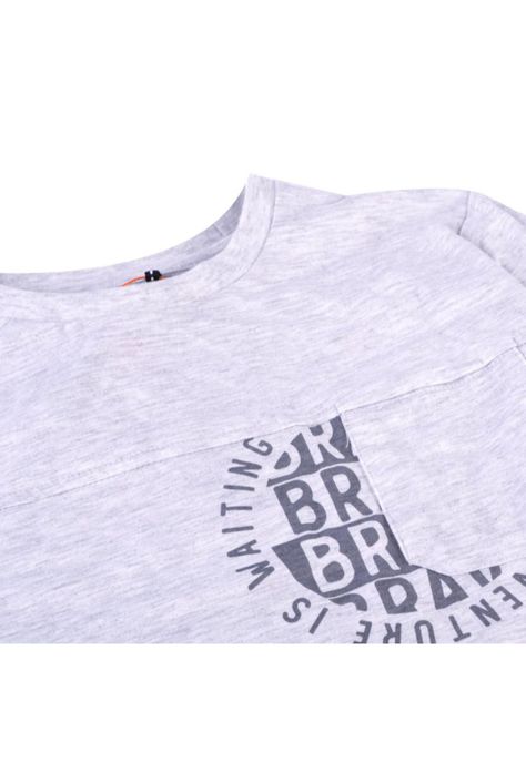 Polera Manga Larga Niño Gris claro Pillin-2