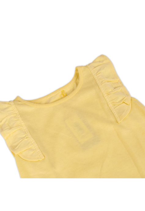 Polera Manga Corta Niña Amarillo Pillin-1