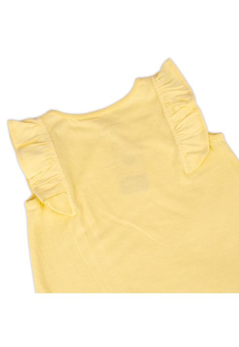 Polera Manga Corta Niña Amarillo Pillin-2