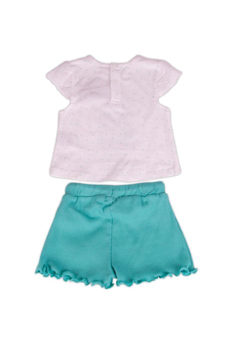 Conjunto Bebe Niña Turquesa Pillin-3