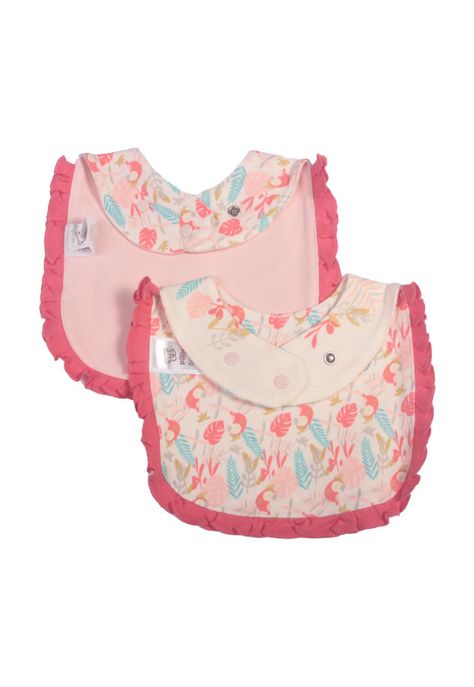Set 2 Pzas Babero Niña Multicolor Pillín-2