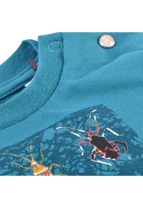 Polera Manga Larga Bebé Niño Verde oscuro Pillin-2