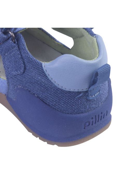 Sandalias Bebe Niño Azul Pillin-3