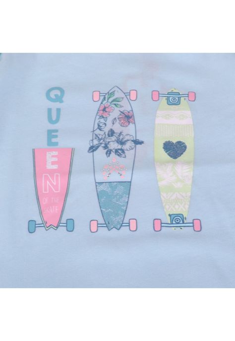 Polera Manga Larga Niña Celeste Pillin-2