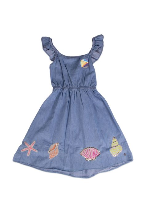 Vestido Niña Celeste Pillin-0