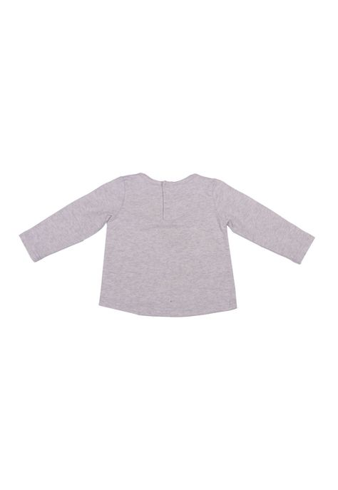 Polera Bebe Niña Gris claro Pillin-1