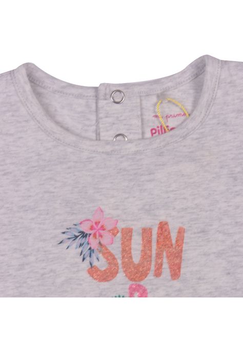 Polera Bebe Niña Gris claro Pillin-2
