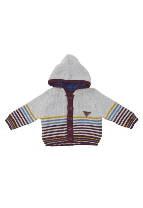 Chaleco con Capucha Bebé Niño Gris Pillin-0