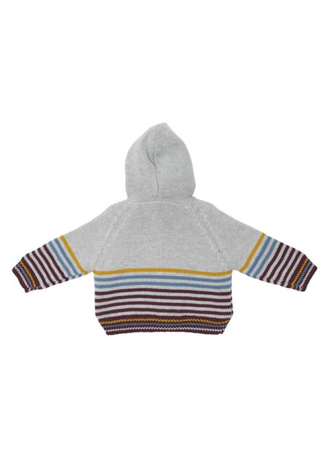 Chaleco con Capucha Bebé Niño Gris Pillin-2
