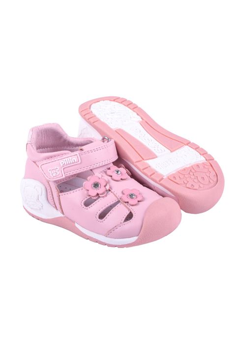 Sandalias Bebe Niña Rosado Pillin-2