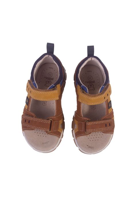 Sandalias Bebe Niño Café Pillin (PZW25CAF)-1