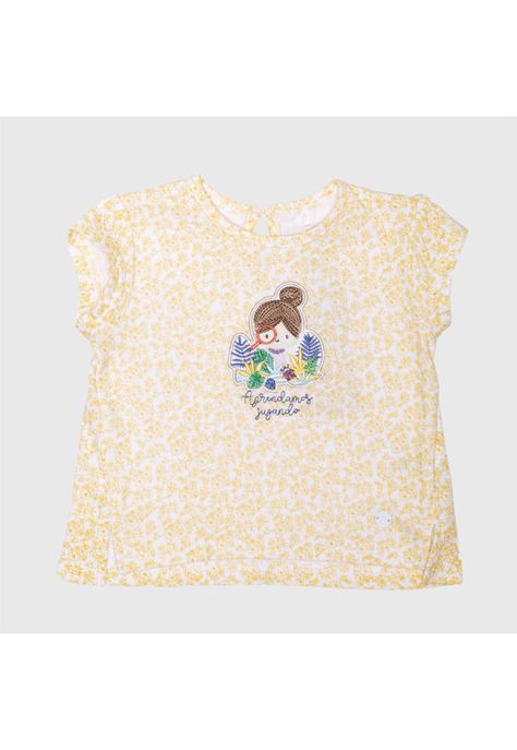 Polera Bebé Niña Naranja Pillin-0