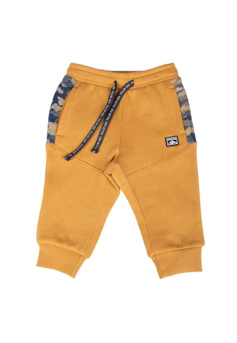 Pantalón Buzo Bebe  Amarillo Pillin ( PVB542-25MOS )-0