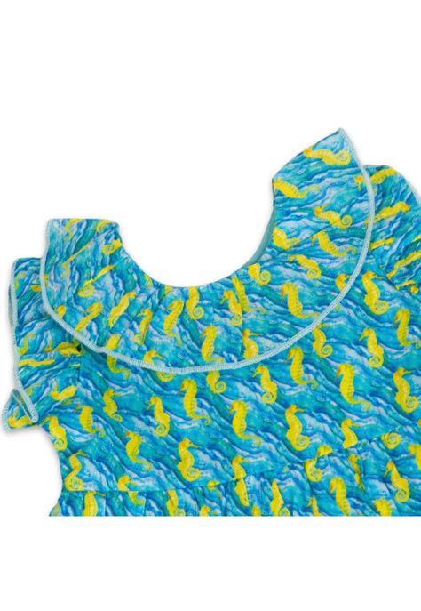 Vestido Bebe Niña Turquesa Pillin-1