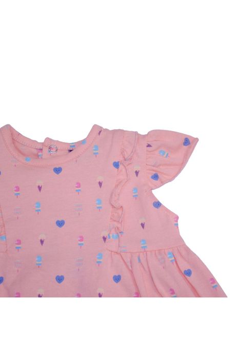 Polera Bebe Niña Naranja Pillin-2