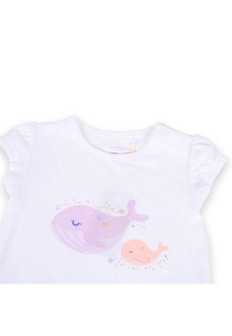Polera Bebé Niña Blanco Pillin-2