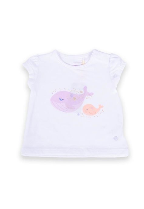 Polera Bebé Niña Blanco Pillin-0