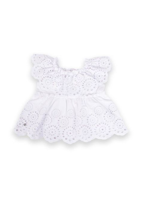 Polera Niña Blanco Pillin-0
