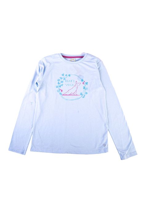Polera Manga Larga Niña Celeste Pillin-0