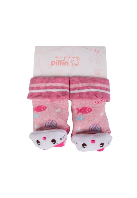 Calcetines Recién Nacido Niña Rosado Pillin (PAB101-25ROS )-0