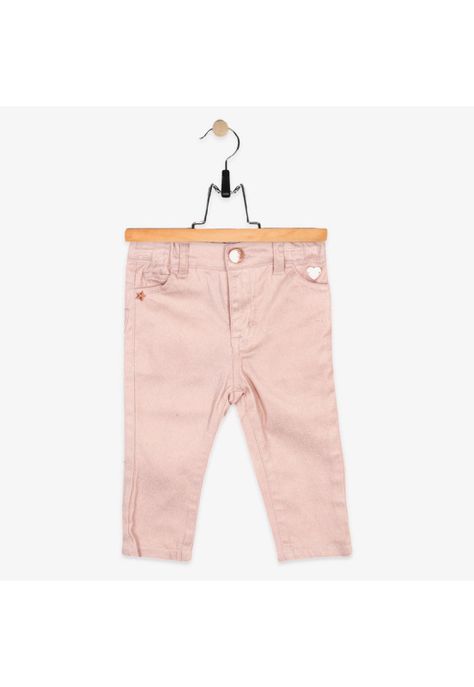 Pantalón Bebe Algodón Invierno Niña Rosado-0