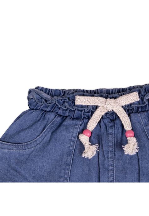 Short Bebe Niña Azul Pillin-1