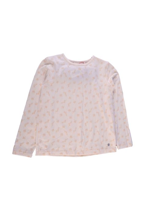 Polera Manga Larga Niña Crudo Pillin-0